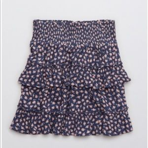 Aerie Ruffle Mini Skirt